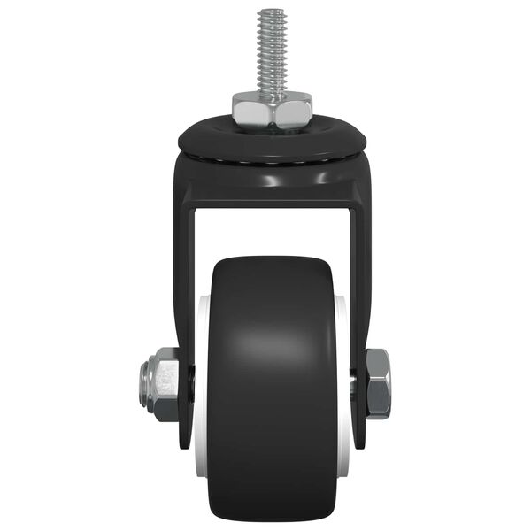 vidaXL Dizalni kotač 2 pcs Crna 40,4 x 40,4 x 19,7 mm Željezo i najlon