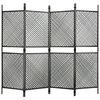 vidaXL Panel za ogradu od poliratana 2,4 x 2 m antracit