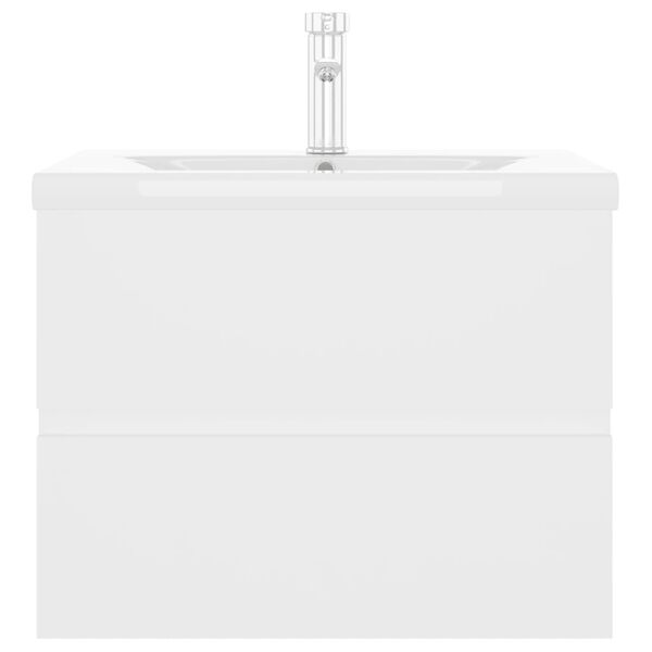 vidaXL Ormarić s ugrađenim umivaonikom bijeli od konstruiranog drva