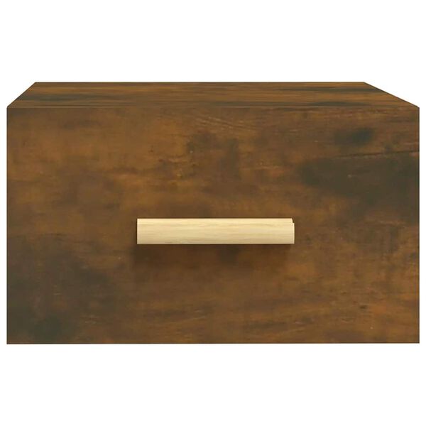 vidaXL Zidni noćni ormarići 2 kom dimljenog hrasta 35x35x20 cm