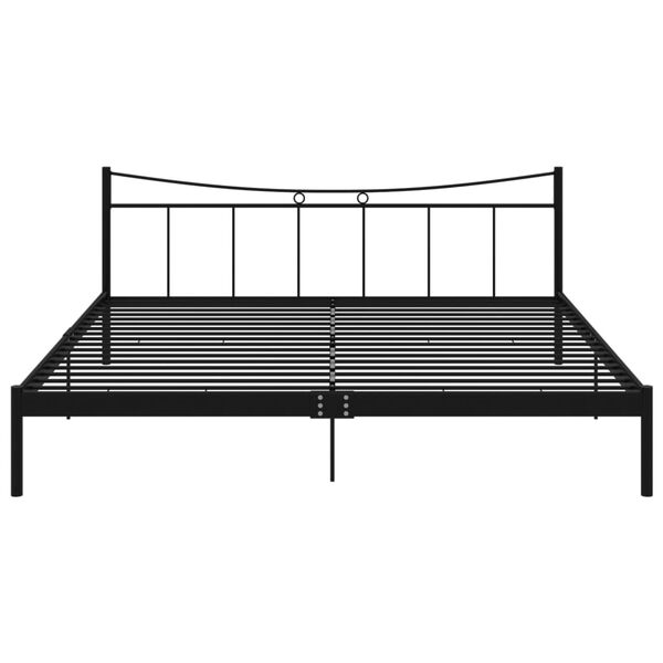 vidaXL Okvir za krevet crni metalni 200 x 200 cm