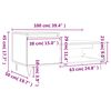 vidaXL Stolić za kavu bijeli 100 x 50 x 45 cm od konstruiranog drva