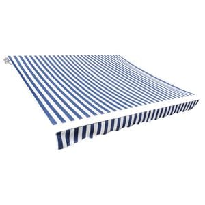 vidaXL Platno za tendu plavo-bijelo 3 x 2,5 m (okvir nije uključen )