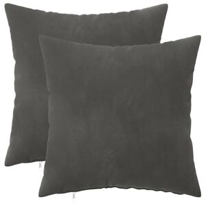 vidaXL Presvlaka za jastuk 2 pcs HEERLEN Tamnosiva 30 x 30 cm Bar&scaron;un