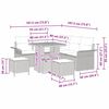 vidaXL Sjedeća garnitura za vrt 8 pcs Siva poliratan