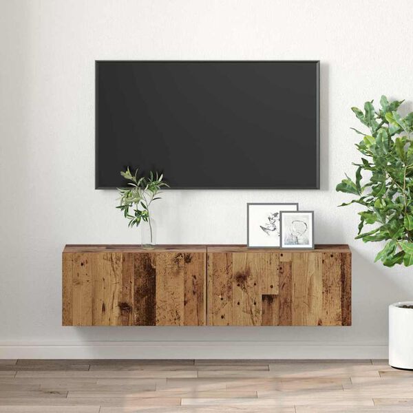 vidaXL Set TV komoda 2 pcs Šareni 60 x 30 x 30 cm Konstruirano drvo