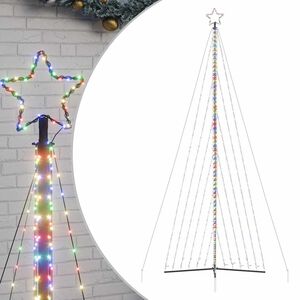 vidaXL LED božićno drvce 789 LED &scaron;arenih 476 cm