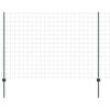 vidaXL Euro ograda s postom 10 x 1,5 m Čelik premazan PVC-om Zelena