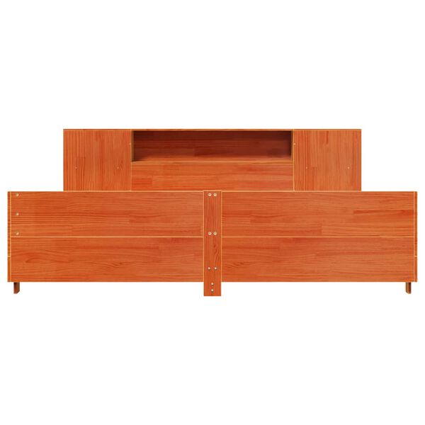 vidaXL Okvir kreveta bez madraca vo&scaron;tano smeđi 180x200 cm od borovine