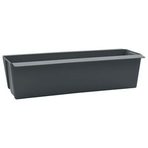 vidaXL Kutije za cvijeće za Euro palete 24 pcs Siva 36 x 13,5 x 9,5 cm