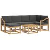 vidaXL Set vanjskih sofa 7 kom. Bijela i antracit Čvrsto drvo akacije