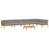 vidaXL 6-dijelni set vrtnih sofa od paleta s jastucima od drva bagrema