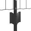 vidaXL Ograda s postovima Siva 0,6 x 10 m Čelik i PVC