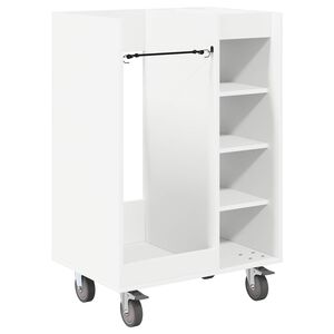 vidaXL Golf ormar s kotačem Jednobojno Bijelo 65 x 45 x 98 cm