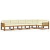 vidaXL Set vanjskih sofa 6 kom. Prirodna i krem