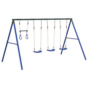 vidaXL Vanjski set s ljuljačka i trapezom