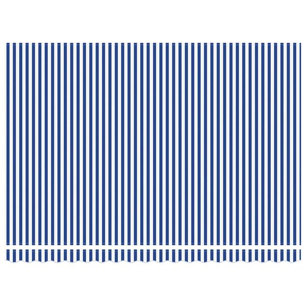 vidaXL Tenda na uvlačenje plavo-bijela 4 x 3 m od tkanine i aluminija