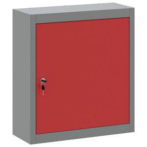 vidaXL Ormar za alate s policom Crvena i siva 50 x 20 x 55 cm