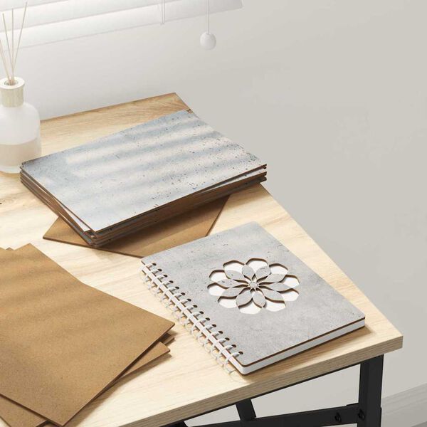 vidaXL Dekor Paneli 50 pcs Betonski sivi 15 x 21 x 0.27 cm