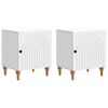 vidaXL Noćni ormar 2 pcs Bijela 43 x 34,5 x 50 cm Konstruirano drvo
