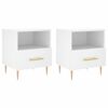 vidaXL Noćni ormarići 2 kom bijeli 40x35x47,5 cm od konstruiranog drva