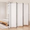 vidaXL Sobna pregrada s 6 panela bijela 300 x 220 cm od tkanine