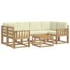 vidaXL Set vanjskih sofa 7 kom. Bijela i krem