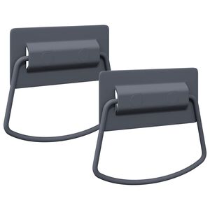 vidaXL Ručke za ormariće 2 kom. Antracit 85 x 45 mm Metal