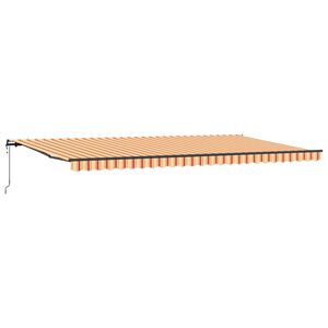 vidaXL Povlačivi tende Žuta i narančasta 600 &times; 350 cm