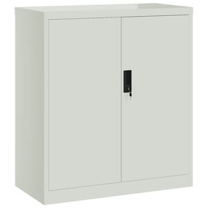 vidaXL Ormarić za spise svjetlosivi 79 x 40 x 90 cm čelični
