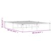 vidaXL Metalni okvir za krevet crni 160x200 cm