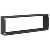 vidaXL Kockaste zidne police 2 kom sive 80x15x26,5cm konstruirano drvo