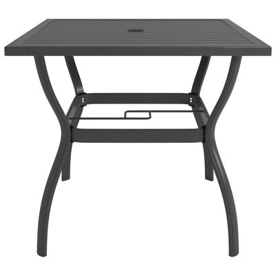 vidaXL Vrtni stol antracit 81,5 x 81,5 x 72 cm čelični