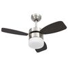 vidaXL Stropni ventilator sa svjetlom i daljinskim 76 cm tamnosmeđi