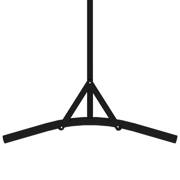 vidaXL Sobna pregrada crna 175 x 180 cm od tkanine