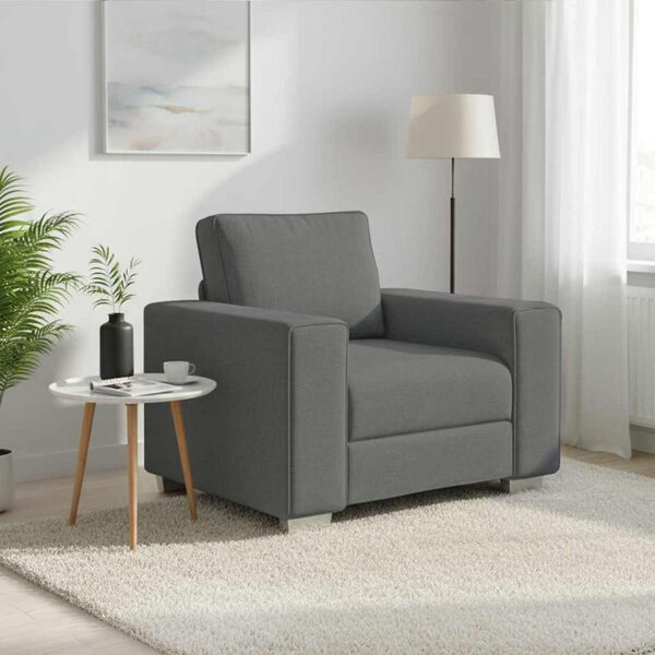 vidaXL Sofa Tamno siva 100 x 77 x 82 cm tkanina
