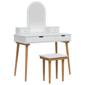 vidaXL Set toaletnog stolića FAUSKE 5 kom. Bijela 100 x 50 x 143 cm