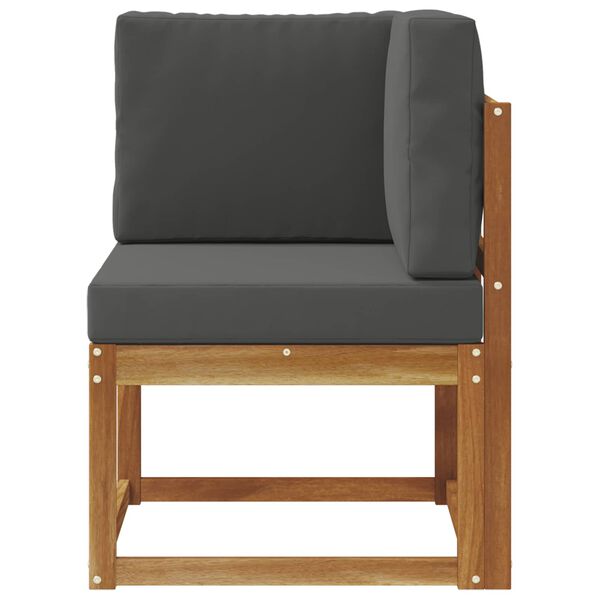 vidaXL Vanjski kutni kauč Čvrsto drvo akacije