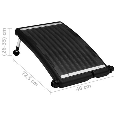 vidaXL Zakrivljeni solarni panel za grijanje bazena 72,5 x 46 cm