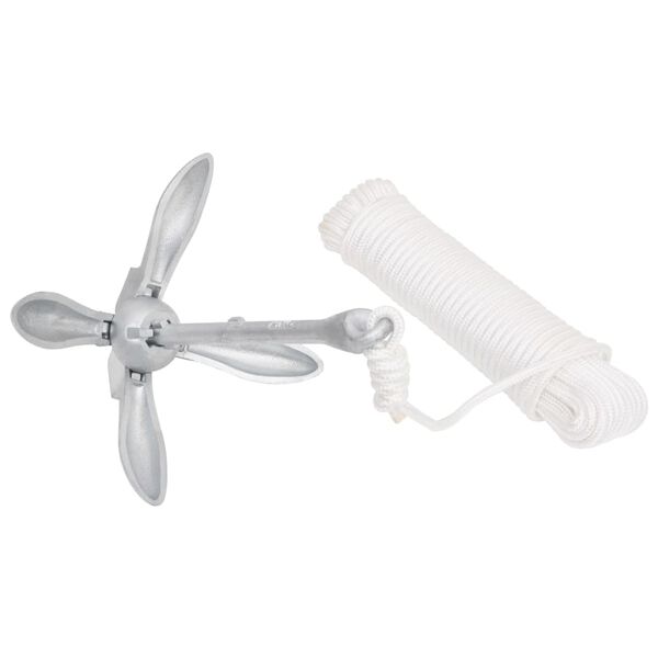 vidaXL Sidro s užetom srebrno 6 kg vruće pocinčano lijevano željezo