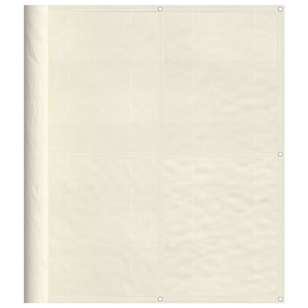 vidaXL Balkonski zaslon krem 120x800 cm 100 % poliester Oxford