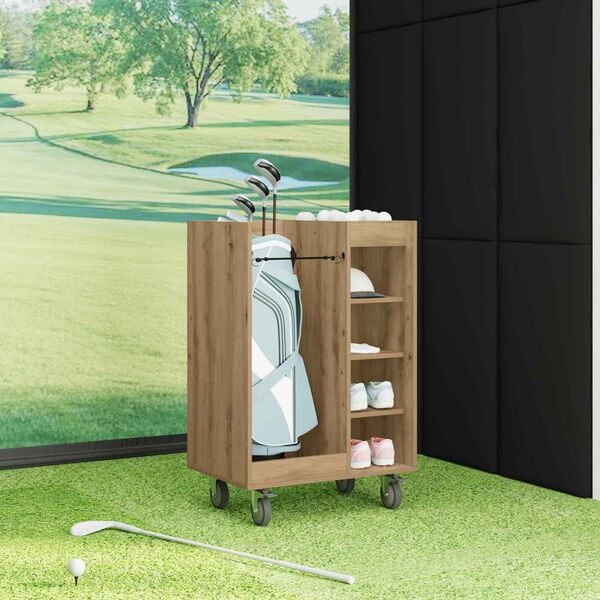 vidaXL Golf ormar s kotačem Umjetnički hrast 65 x 45 x 98 cm