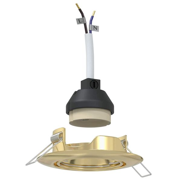 vidaXL Reflektor 24 pcs Zlatno 9 x 9 x 2.5 cm Metal