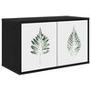 vidaXL TV ormar za montažu na zid HANAU 69 x 33 x 40 cm Crni hrast