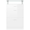 vidaXL Ormarić za cipele sjajni bijeli 63x24x104 cm konstruirano drvo