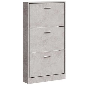 vidaXL Ormarić za cipele boja betona 59x17x108 cm konstruirano drvo