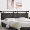 vidaXL Držeće uzglavlje Zidne Crna 210 x 55 x 5 cm Antikni PU