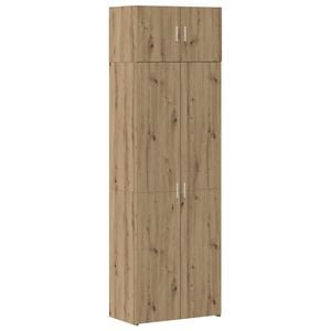 vidaXL Ormarić za pohranu 3 kom. Umjetnički hrast 70 x 42,5 x 185 cm