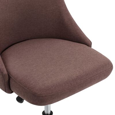 vidaXL Uredske stolice od tkanine s kotačima 2 kom smeđe-sive