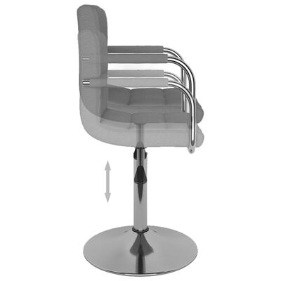 vidaXL Barski stolac od tkanine svjetlosivi